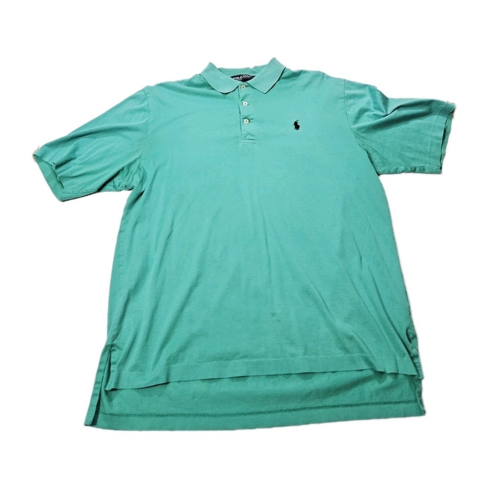 Polo‎ Golf Ralph Lauren Polo Shirt Men's Size Medium Green Stretch